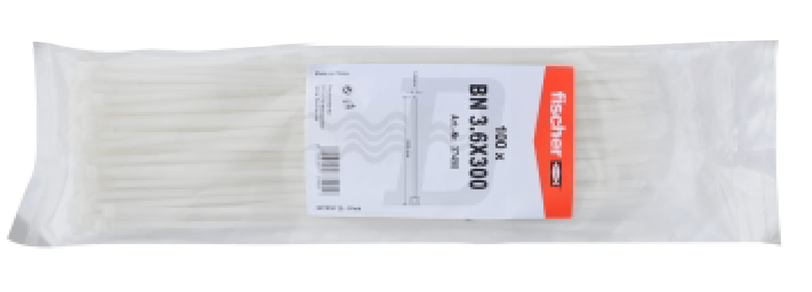 100 PZ FASCETTE PER CABLAGGIO IN NYLON 3.6 x 140 mm