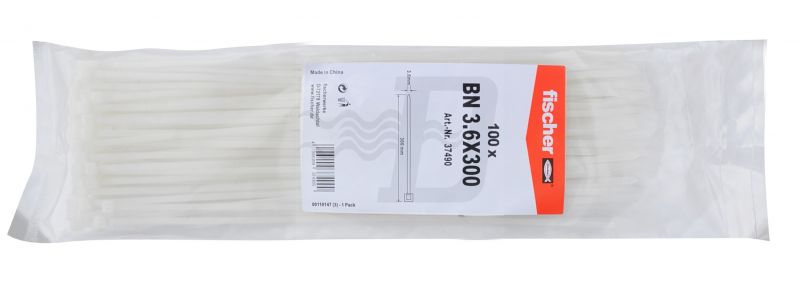 100 PZ FASCETTE PER CABLAGGIO IN NYLON 4.8 x 360 mm