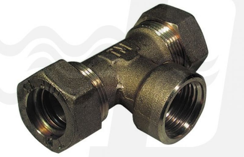 RACCORDO A TEE O-RING FEMMINA TIEMME 1/2 x 14 (cf. 10 NR)
