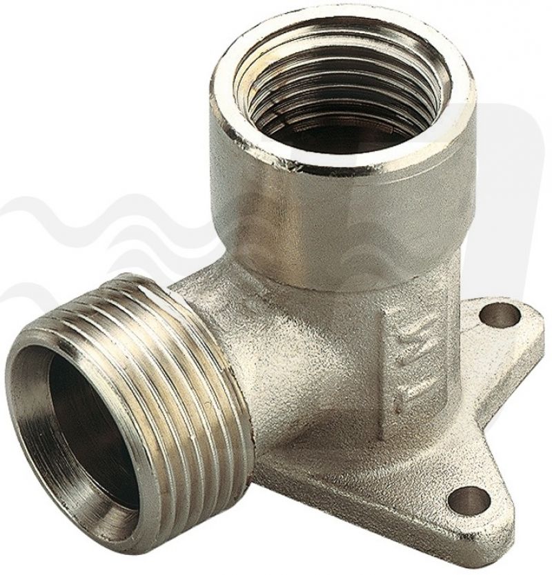RACCORDO CURVO FEMMINA CON FLANGIA TIEMME G3/4" -3/4 x 18 (cf. 10 NR)