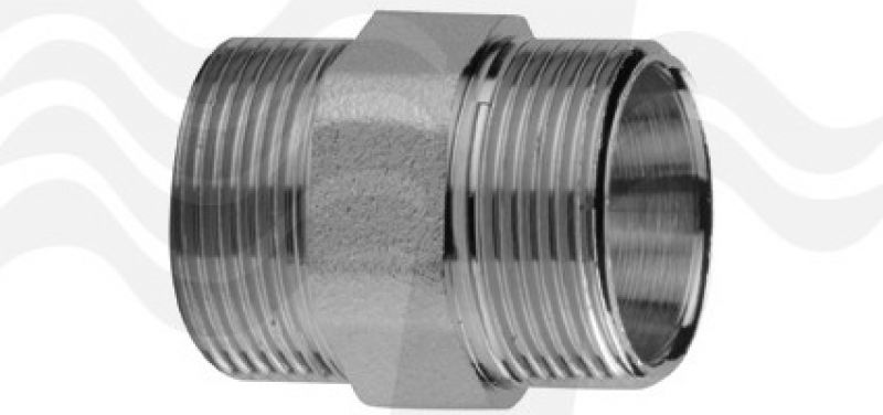 RACCORDO DOPPIO CROMO 1/2" (cf. 50 NR)