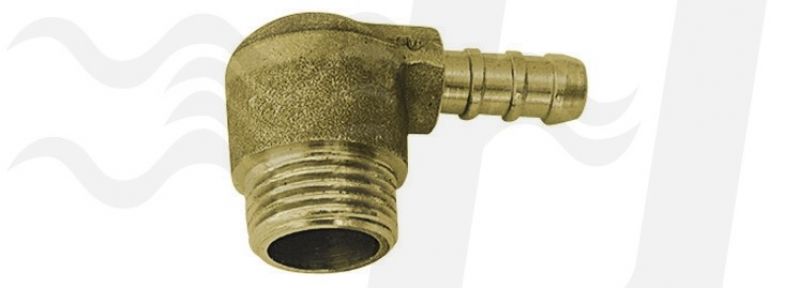 RACCORDO PORTAGOMMA A GOMITO M PER GAS 1/2 Metano (cf. 10 NR)