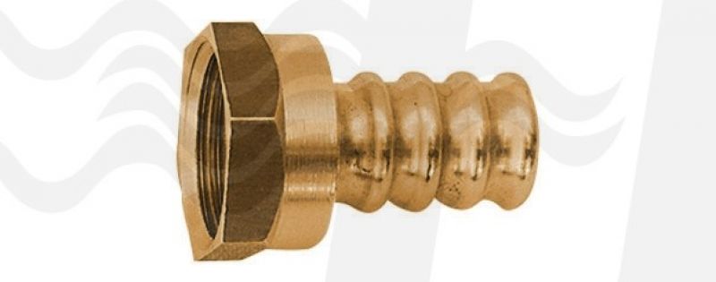 RACCORDO PORTAGOMMA SEMPLICE F PER GAS 1/2 Metano (cf. 25 NR)