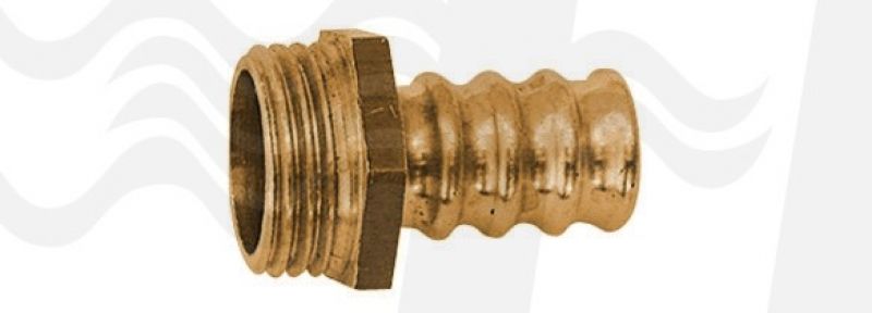 RACCORDO PORTAGOMMA SEMPLICE M PER GAS 1/2 Metano (cf. 25 NR)