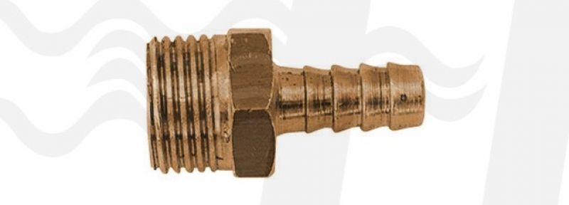 RACCORDO PORTAGOMMA SEMPLICE M PER GAS 3/8 Gpl (cf. 25 NR)