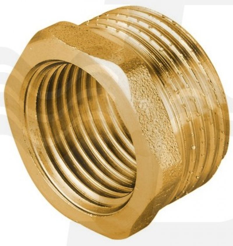 RIDUZIONE MF IN OTTONE GIALLO PESANTE IBP 1/2" x 3/8" (cf. 10 NR)