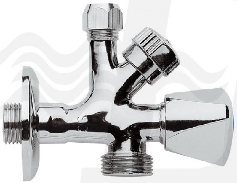 RUBINETTO COMBINATO SOTTOLAVABO-LAVATRICE 1/2 x 3/4