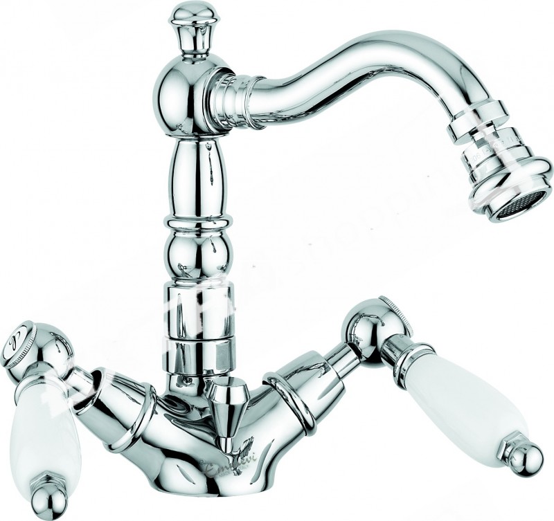 RUBINETTO MISCELATORE BIDET EMMEVI DECO'  CERAMIC 121614 CROMO RAME BRONZO