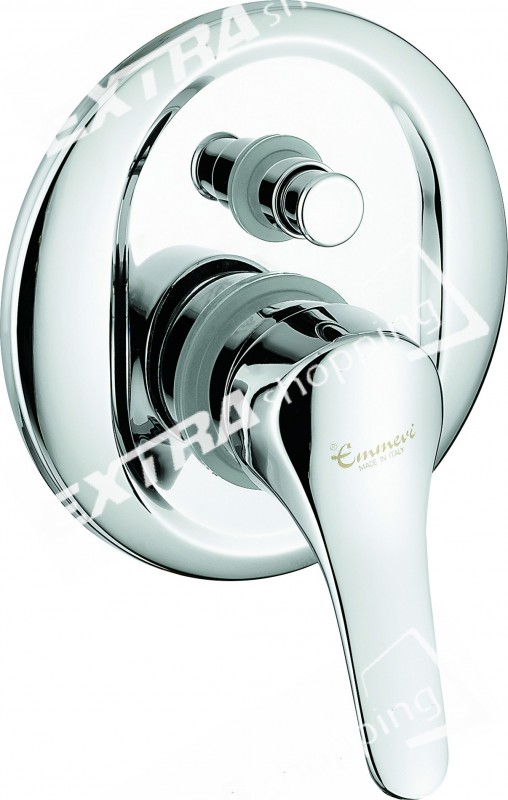 RUBINETTO MISCELATORE DOCCIA INCASSO DEVIATORE 2 VIE EMMEVI ZEUS 3019Z  CROMATO