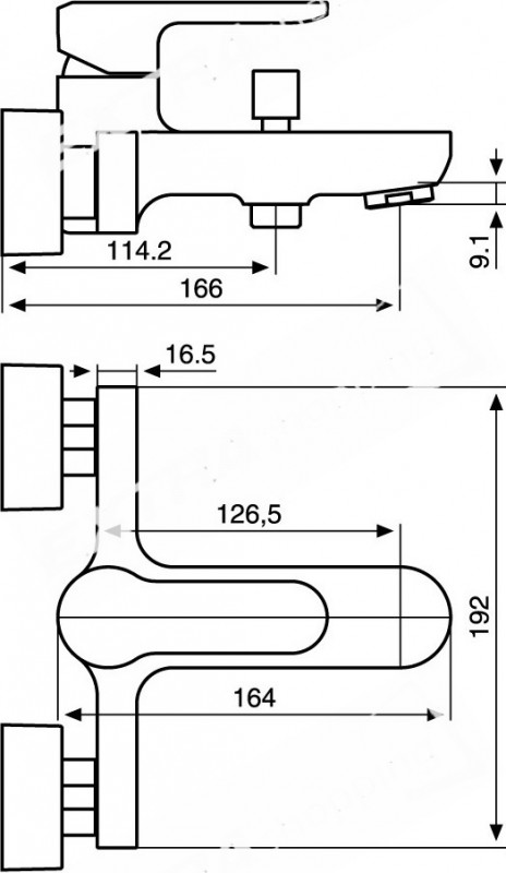 RUBINETTO MISCELATORE GRUPPO VASCA  EMMEVI NEFER 77001 CROMATO