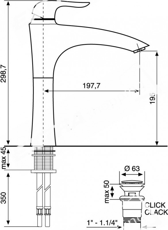 RUBINETTO MISCELATORE LAVABO ALTO EMMEVI NECO 91006 CROMATO