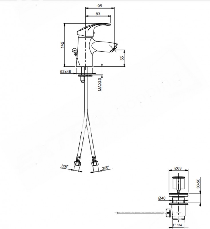 RUBINETTO MISCELATORE LAVABO CROLLA LINEA SMART SERIE ART. 26728