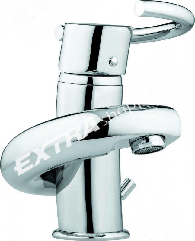 RUBINETTO MISCELATORE LAVABO EMMEVI TWIST 6603 CROMATO SATINATO COLORE