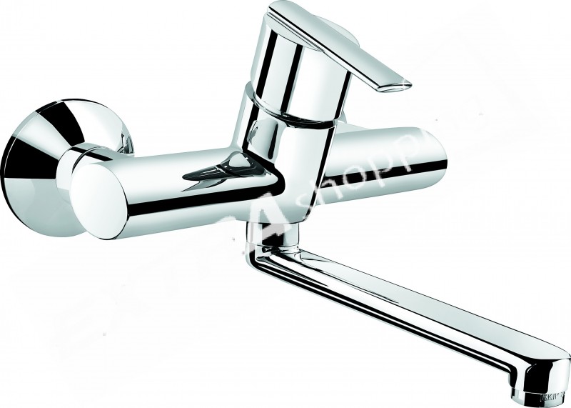 RUBINETTO MISCELATORE LAVELLO A PARETE EMMEVI ELLY 41005 CROMATO