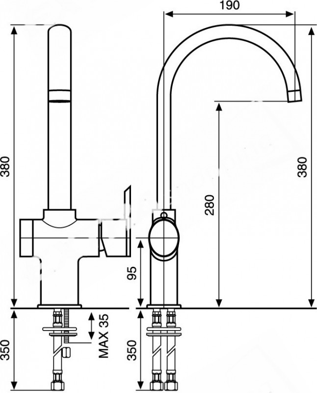 RUBINETTO MISCELATORE LAVELLO MONOFORO EMMEVI ELLY 41007 CROMATO