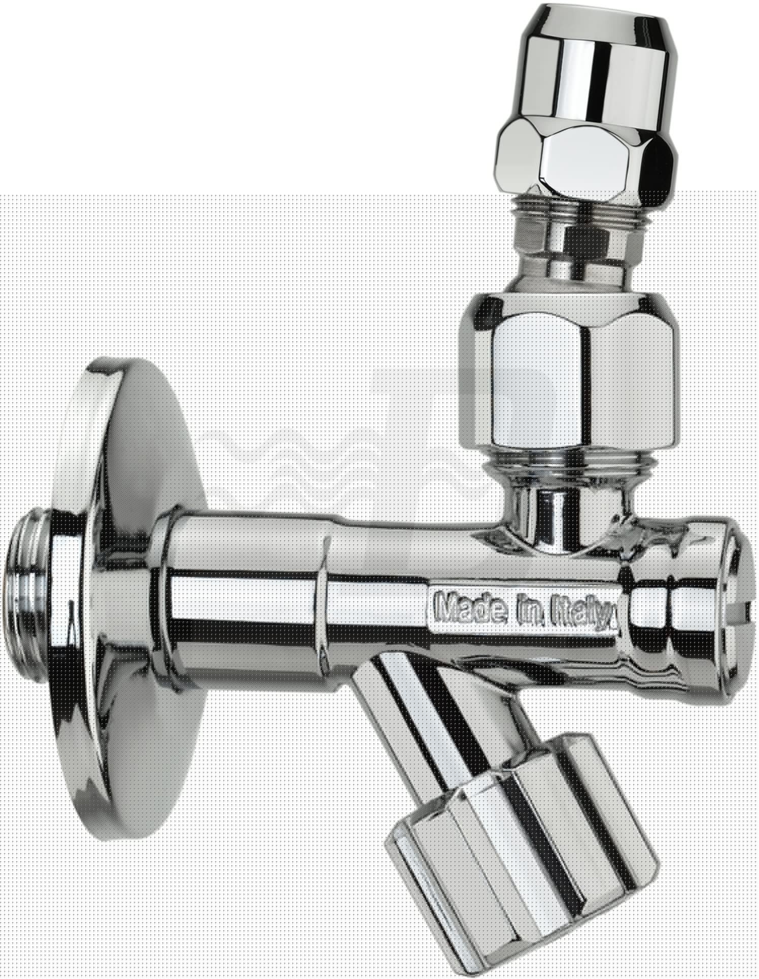 RUBINETTO SOTTOLAVABO A VITONE CON FILTRO A SNODO 1/2 X 3/8