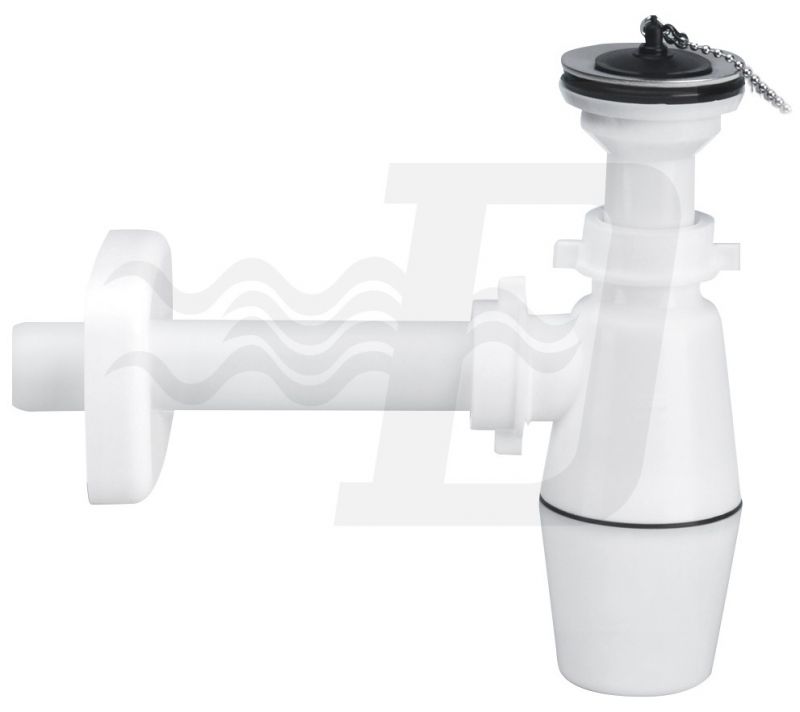 SIFONE A BOTTIGLIA PER LAVABO CON PILETTA 1"1/4 x 32 (cf. 50 NR)