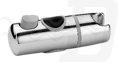 SUPPORTO SCORREVOLE IN ABS CROMATO PER ASTA D. 25 MM Cromo