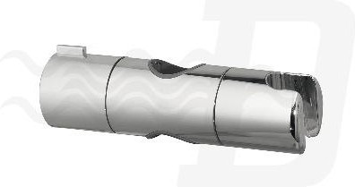 SUPPORTO SCORREVOLE IN ABS CROMATO PER ASTA D. 25 MM Cromo