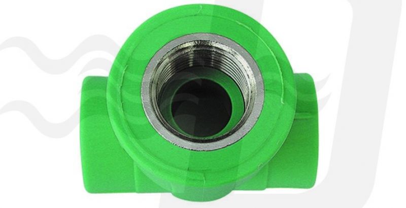 TEE FILETTATO FEMMINA 1" x Diam. 32 (cf. 2 NR)