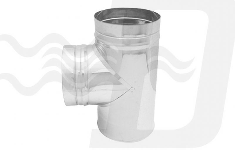 TEE IN ACCIAIO 316L A 90° PER CANNE FUMARIE Diam. 250