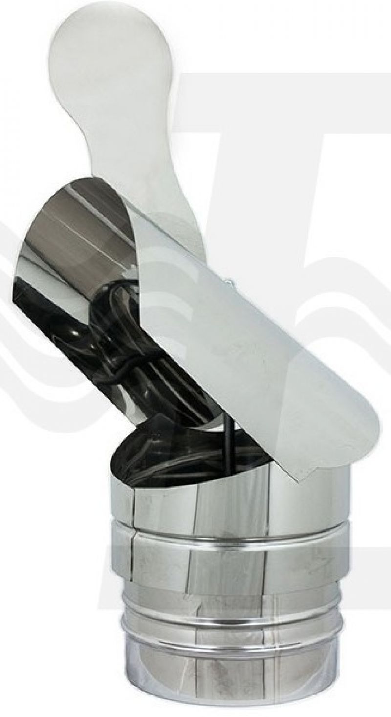 TERMINALE GALLO TONDO INOX Diam. 120