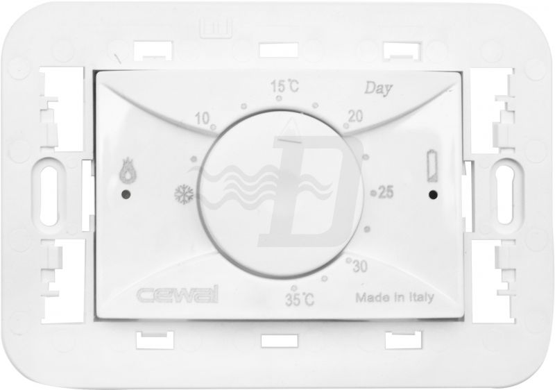 TERMOSTATO ELETTRONICO DA INCASSO 3 MODULI NEW Bianco