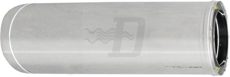TUBO ACCIAIO INOX 316L DOPPIA PARETE MT 1 D. Int. 250 - D. Est. 300