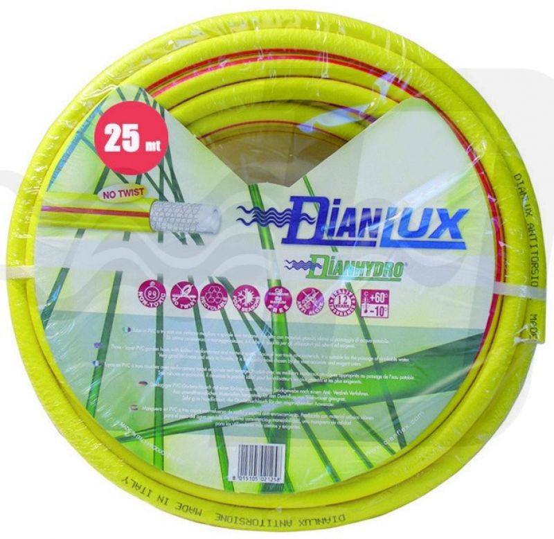 TUBO DA GIARDINO GIALLO DIANLUX MT 25 1/2 (cf. 25 MT)