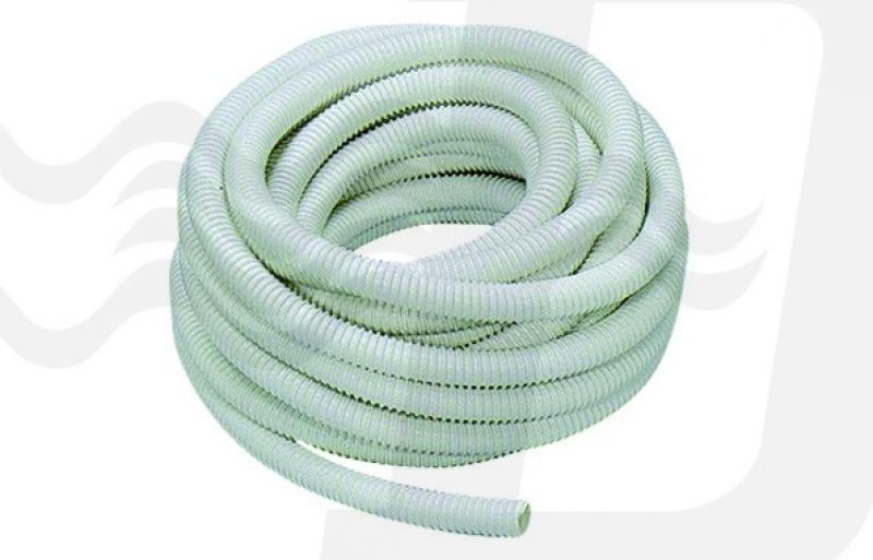 TUBO IN PVC SPIRALATO FLESSIBILE BIANCO A MT. Diam. 40 (cf. 20 MT)