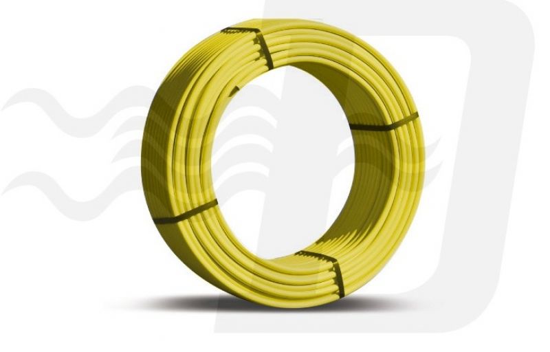 TUBO MULTI-DIAN GIALLO NUDO PER GAS Diam. 16 x 2 (cf. 100 MT)