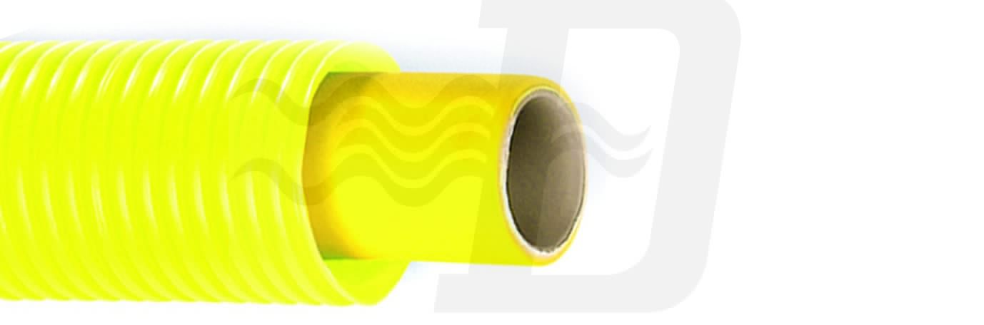 TUBO MULTISTRATO PER GAS CON GUAINA CORRUGATA GIALLA Diam. 16 x 2 (cf. 50 MT)