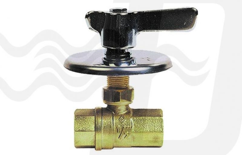 VALVOLA A SFERA AD INCASSO CON MANIGLIA 1/2'' DN 15 PN 64 (cf. 6 NR)