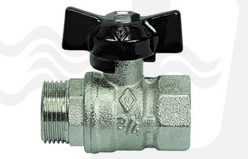 VALVOLA A SFERA MF CON FARFALLA 1/2'' DN 15 PN 64 (cf. 20 NR)