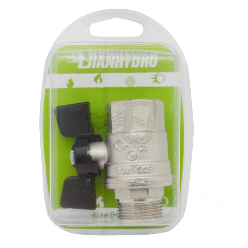 VALVOLA A SFERA MF CON FARFALLA BLISTER 1/2" DN 15 PN 64